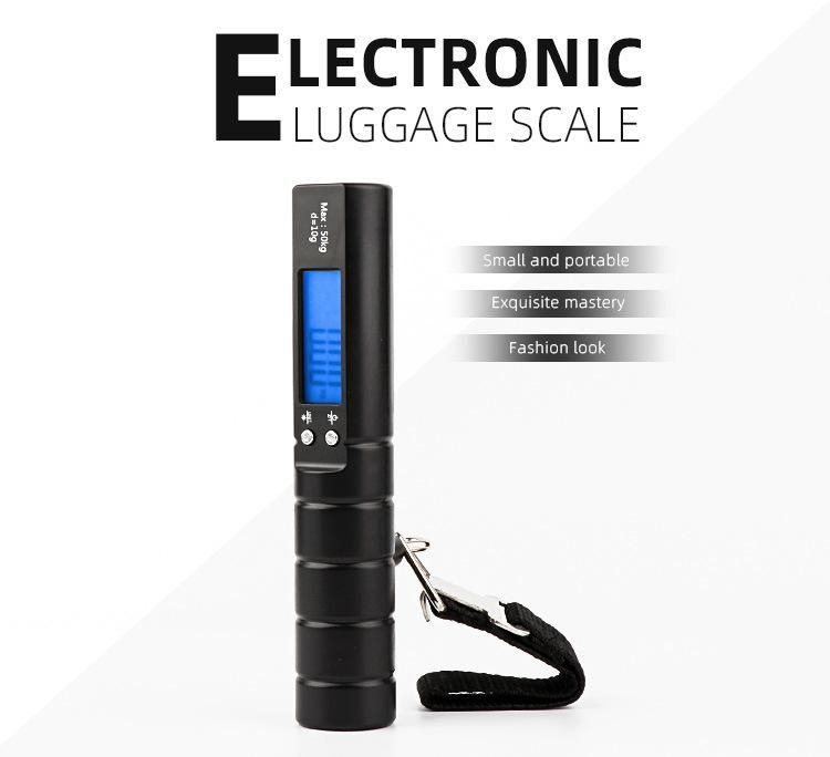 Multifunction Hanging Electronic Balance Digital Luggage Weighing Scale with Flashlight